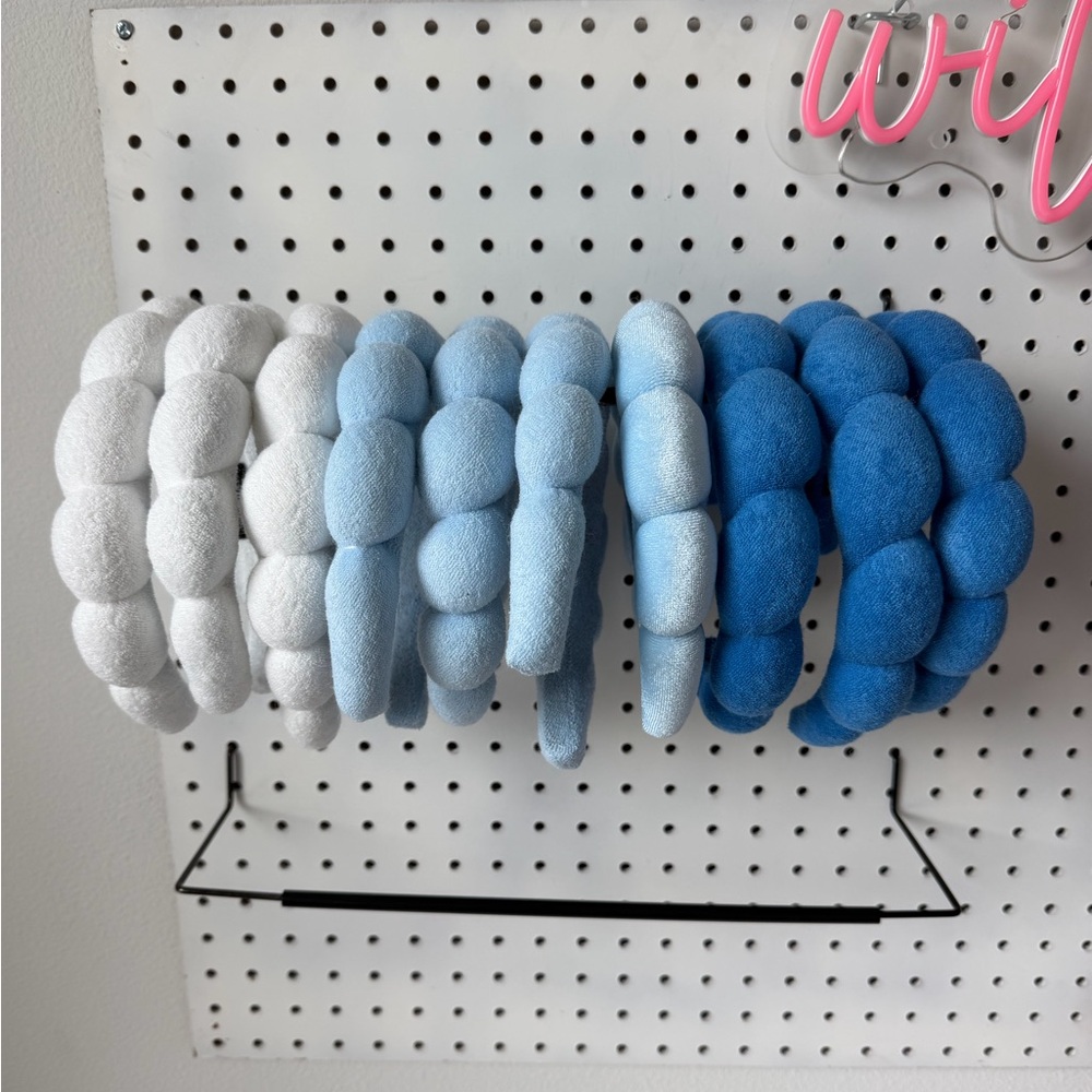 Bulk 9 (3 of each color) get ready with me makeup headbands